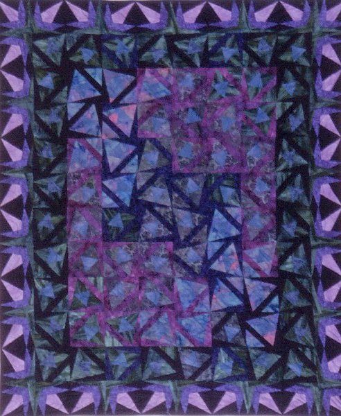 Photograph of quilt - Midnight in the Heath Quilt